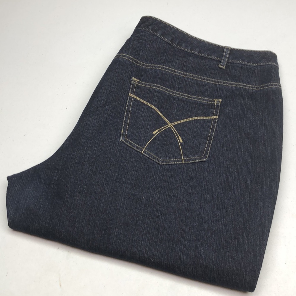 ADDITIONAL ELLE PETITE BELLA WIDE LEG BOOT JEANS SZ26 LN30 ⭐️